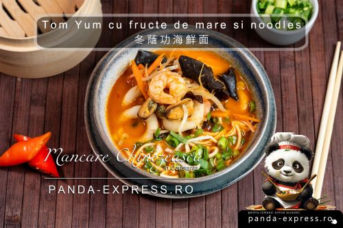 TOM YUM CU FRUCTE DE MARE SI NOODLES 350g