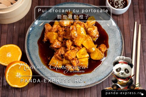 PUI CROCANT CU PORTOCALE 350g